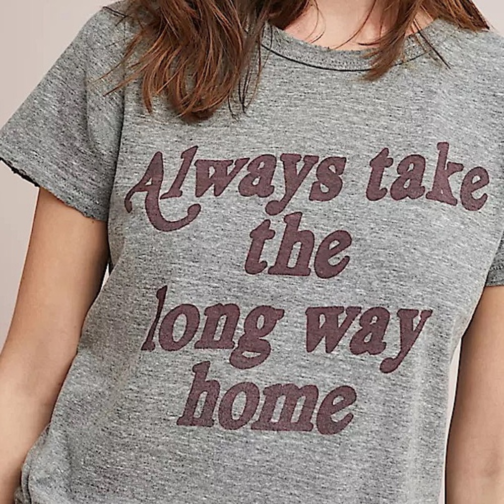 Anthropologie Long Way Home Graphic Tee